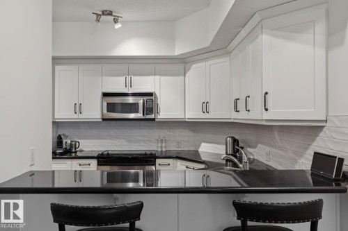 507 10108 125 Street, Edmonton, AB - Indoor Photo Showing Kitchen With Double Sink With Upgraded Kitchen