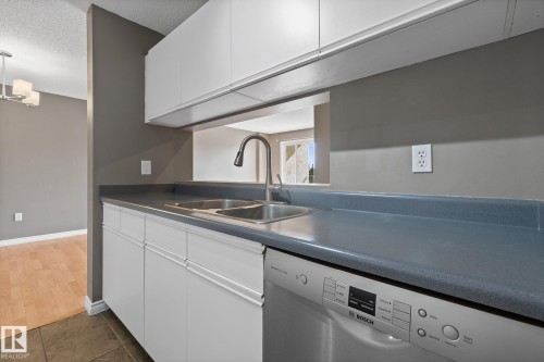 304 2508 50 Street, Edmonton, AB - Indoor Photo Showing Kitchen With Double Sink
