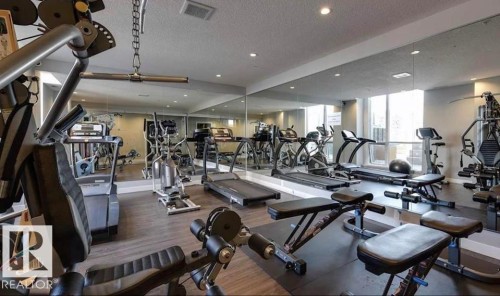 801 10238 103 Street, Edmonton, AB - Indoor Photo Showing Gym Room
