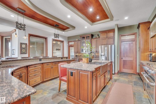 148 Windermere Crescent, Edmonton, AB - Indoor Photo Showing Kitchen With Double Sink