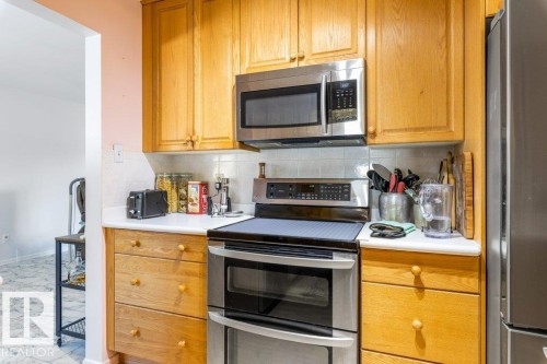 13708 Buena Vista Road, Edmonton, AB - Indoor Photo Showing Kitchen With Stainless Steel Kitchen