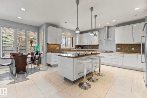 473 Heffernan Drive, Edmonton, AB - Indoor Photo Showing Kitchen With Upgraded Kitchen