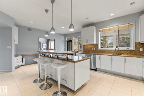 473 Heffernan Drive, Edmonton, AB - Indoor Photo Showing Kitchen With Upgraded Kitchen