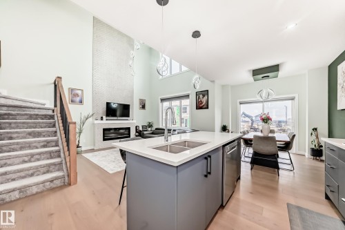 3621 41 Avenue, Beaumont, AB - Indoor Photo Showing Kitchen With Double Sink
