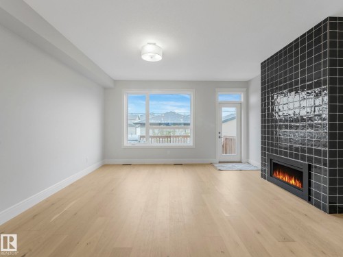 9311 152 Street, Edmonton, AB - Indoor Photo Showing Other Room With Fireplace