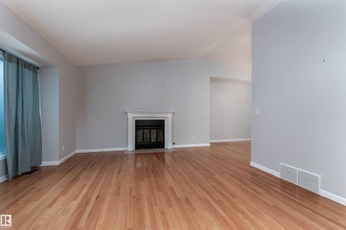 1511 109 Street, Edmonton, AB - Indoor Photo Showing Living Room With Fireplace