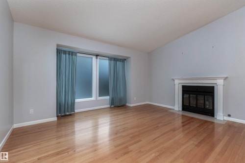 1511 109 Street, Edmonton, AB - Indoor Photo Showing Living Room With Fireplace