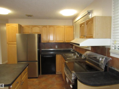 11407 134A Avenue, Edmonton, AB - Indoor Photo Showing Kitchen With Double Sink