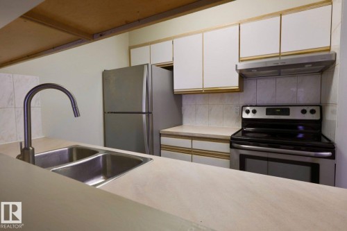 213 5065 31 Avenue, Edmonton, AB - Indoor Photo Showing Kitchen With Stainless Steel Kitchen With Double Sink