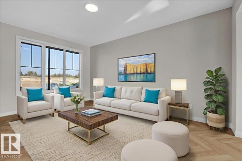 2127 Crossbill Lane, Edmonton, AB - Indoor Photo Showing Living Room