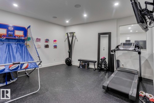 14643 92A Avenue, Edmonton, AB - Indoor Photo Showing Gym Room