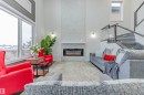 9007 181 Avenue, Edmonton, AB  - Indoor Photo Showing Living Room With Fireplace 