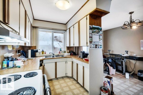 8942 155 Street, Edmonton, AB - Indoor Photo Showing Kitchen With Double Sink