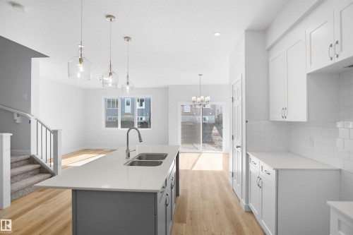 1932 210 Street, Edmonton, AB - Indoor Photo Showing Kitchen With Double Sink With Upgraded Kitchen