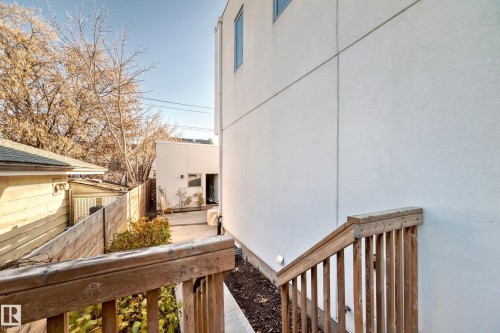 View of property exterior featuring stucco siding - 14812 98 Avenue, Edmonton, AB - Outdoor