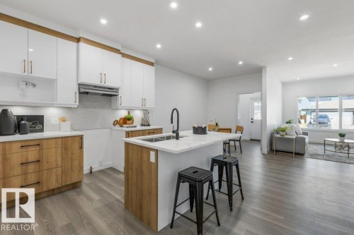 9824 106 Avenue, Morinville, AB - Indoor Photo Showing Kitchen With Double Sink With Upgraded Kitchen