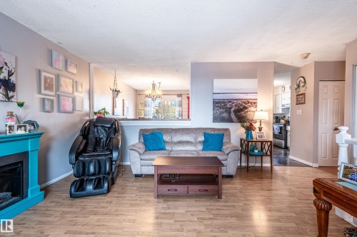 11007 172 Avenue, Edmonton, AB - Indoor Photo Showing Living Room With Fireplace