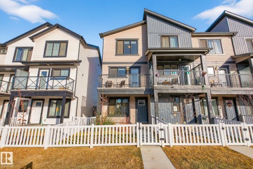1174 Aster Boulevard, Edmonton, AB - Outdoor With Balcony With Facade