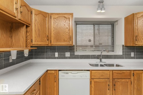 14523 32 Street, Edmonton, AB - Indoor Photo Showing Kitchen With Double Sink