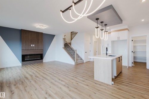 367 Bluff Cove, Leduc, AB - Indoor With Fireplace