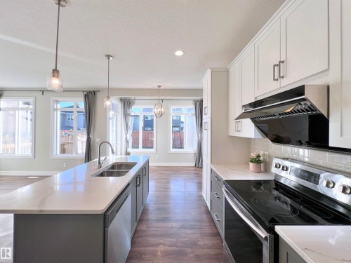 1603 169 Street, Edmonton, AB - Indoor Photo Showing Kitchen With Double Sink With Upgraded Kitchen