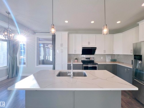 1603 169 Street, Edmonton, AB - Indoor Photo Showing Kitchen With Upgraded Kitchen