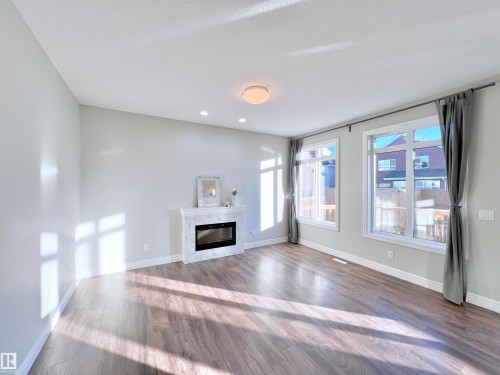 1603 169 Street, Edmonton, AB - Indoor Photo Showing Living Room With Fireplace