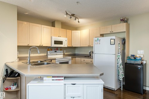 314 4403 23 Street, Edmonton, AB - Indoor Photo Showing Kitchen With Double Sink