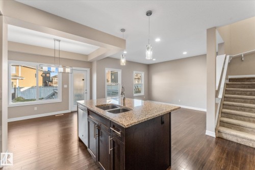 164 Sturtz Bend, Leduc, AB - Indoor Photo Showing Kitchen With Double Sink