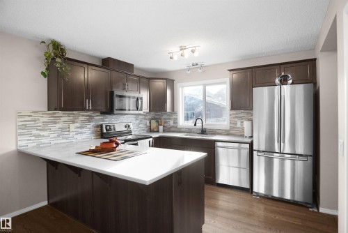 287 Allard Boulevard, Edmonton, AB - Indoor Photo Showing Kitchen With Upgraded Kitchen