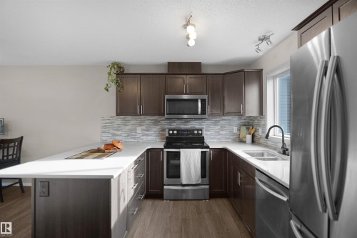 287 Allard Boulevard, Edmonton, AB - Indoor Photo Showing Kitchen With Double Sink With Upgraded Kitchen