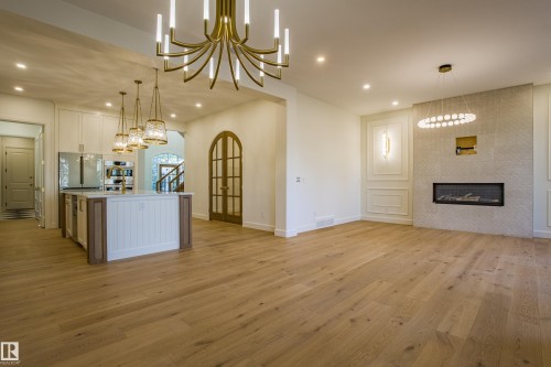 12304 39 Avenue, Edmonton, AB - Indoor Photo Showing Other Room With Fireplace