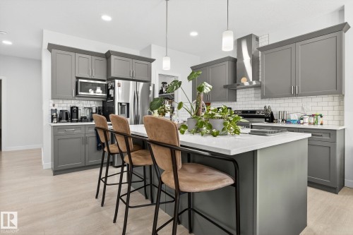 1624 Erker Way, Edmonton, AB - Indoor Photo Showing Kitchen With Upgraded Kitchen