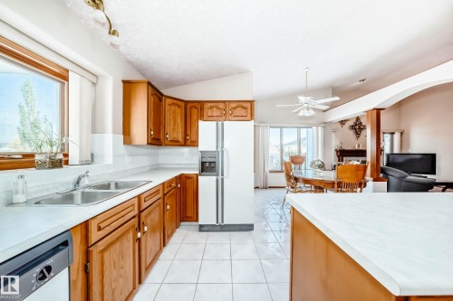 16135 56 Street, Edmonton, AB - Indoor Photo Showing Kitchen With Double Sink