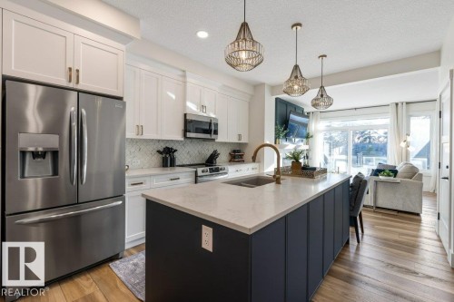 67 Jamison Crescent, St. Albert, AB - Indoor Photo Showing Kitchen With Double Sink With Upgraded Kitchen
