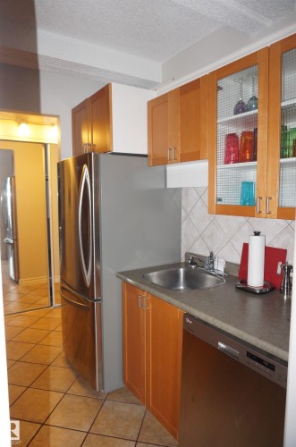 1703 9918 101 Street, Edmonton, AB - Indoor Photo Showing Kitchen