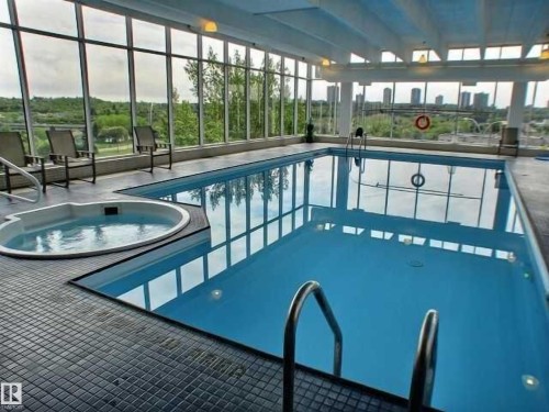 1703 9918 101 Street, Edmonton, AB - Indoor Photo Showing Other Room With In Ground Pool