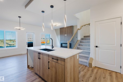 339 Munn Way, Leduc, AB - Indoor Photo Showing Kitchen With Double Sink