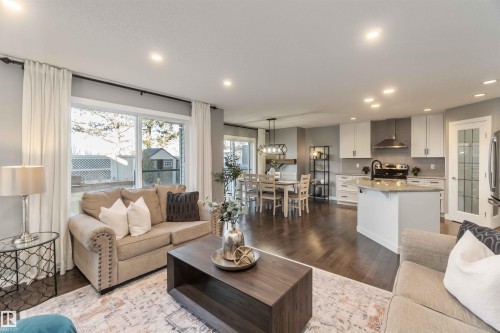 8306 180A Avenue, Edmonton, AB - Indoor Photo Showing Living Room