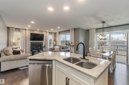 8306 180A Avenue, Edmonton, AB - Indoor With Fireplace