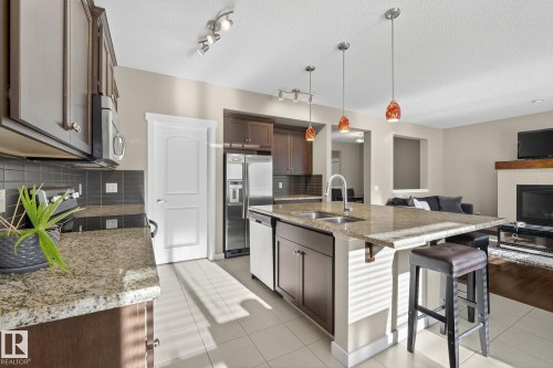 10 Codette Way, Sherwood Park, AB - Indoor Photo Showing Kitchen With Double Sink With Upgraded Kitchen