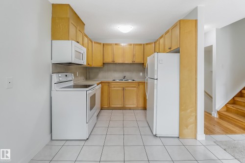 744 Saddleback Road, Edmonton, AB - Indoor Photo Showing Kitchen With Double Sink