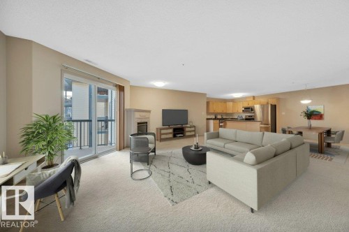 322 16303 95 Street, Edmonton, AB - Indoor Photo Showing Living Room