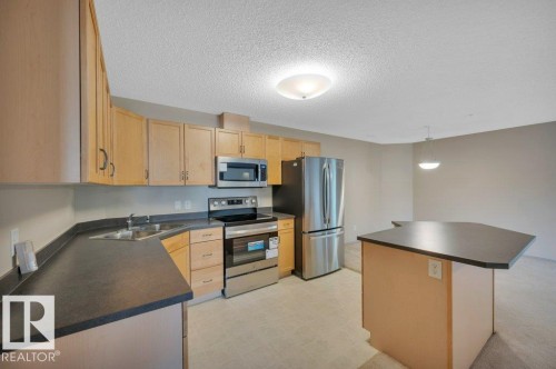 322 16303 95 Street, Edmonton, AB - Indoor Photo Showing Kitchen With Double Sink