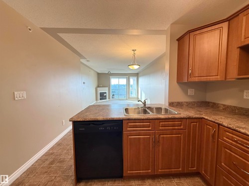 423 99 Westerra Manor, Stony Plain, AB - Indoor Photo Showing Kitchen With Double Sink
