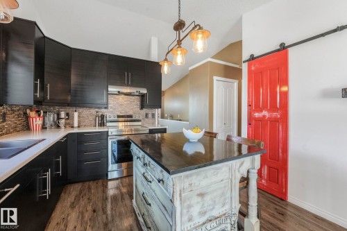 5606 55 Street, Beaumont, AB - Indoor Photo Showing Kitchen With Upgraded Kitchen