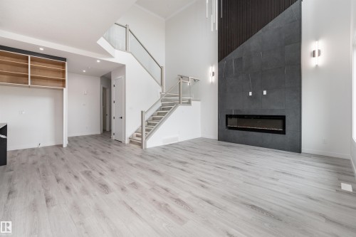 145 Graybriar Drive, Stony Plain, AB - Indoor With Fireplace