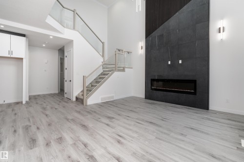 145 Graybriar Drive, Stony Plain, AB - Indoor With Fireplace