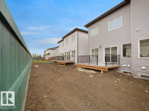 Rear view of house with a deck - 15419 20 Street, Edmonton, AB - Outdoor With Deck Patio Veranda With Exterior