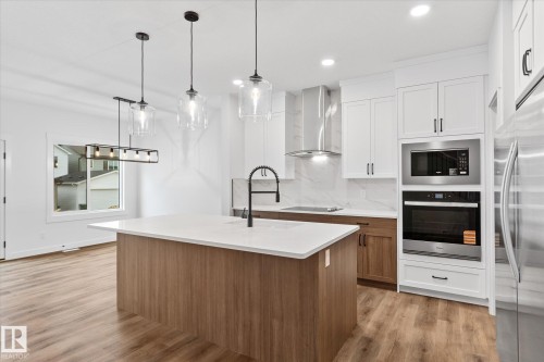 8724 226 Street, Edmonton, AB - Indoor Photo Showing Kitchen With Upgraded Kitchen